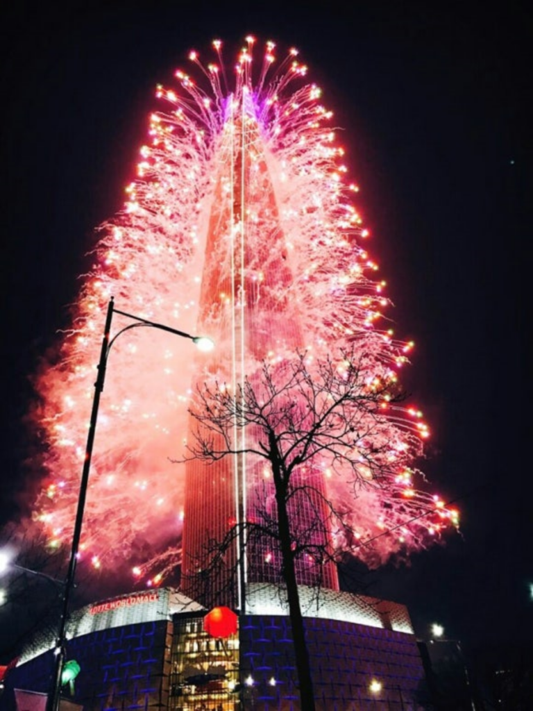 롯데월드-불꽃쇼