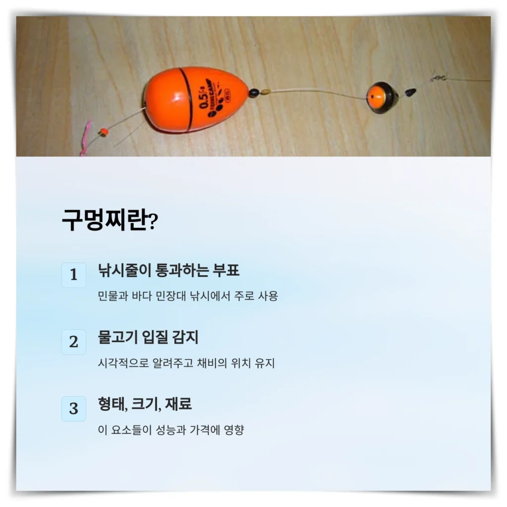 비싼 구멍찌와 싼 구멍찌: 낚시꾼의 선택은? 2 구멍찌-개요