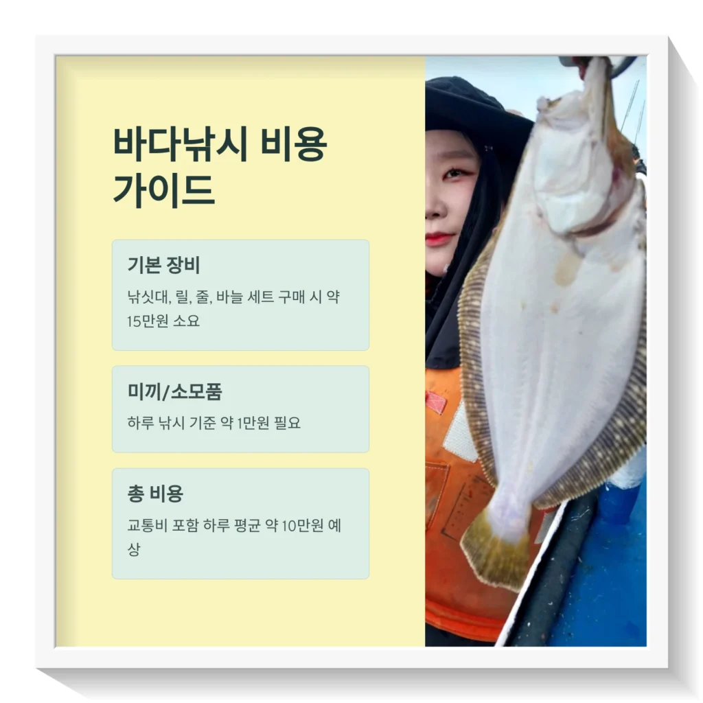바다낚시 입문: 바다낚시 초보자가 기본적으로 알아야 할 내용들 6 바다낚시-비용-가이드