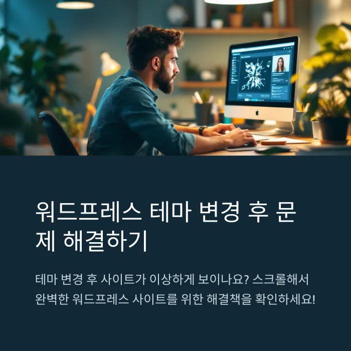 워드프레스 테마 변경 후 발생하는 문제와 해결책: 완벽한 사이트 운영을 위한 가이드 1 워드프레스-테마-변경-후-문제-해결하기-썸네일