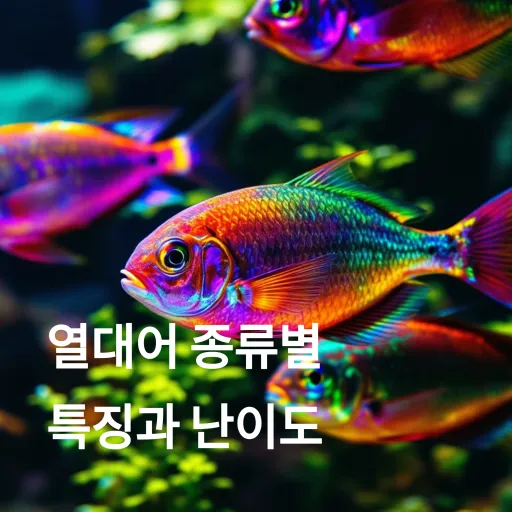 열대어 종류별 특징과 난이도 알아보기: 초보자부터 전문가까지 1 열대어-종류별-특징및-난이도