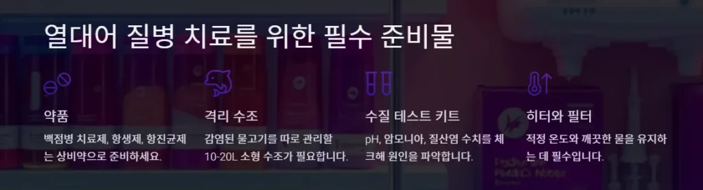 흔한 열대어 질병과 치료법: 건강한 수족관을 위한 필수 가이드 6 필수-준비물