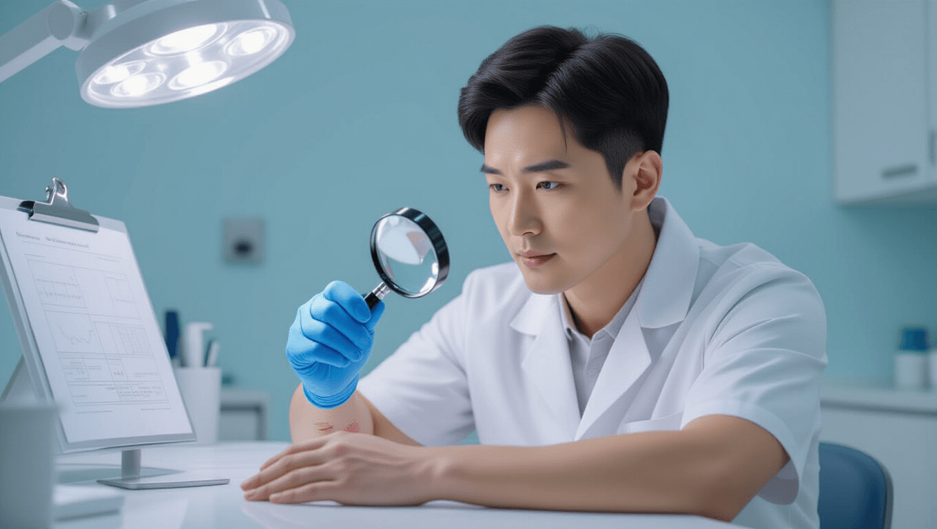 화폐상 습진 완벽 가이드: 증상, 원인부터 치료, 관리, 예방까지 4 🔍 화폐상 습진, 어떻게 진단하나요?