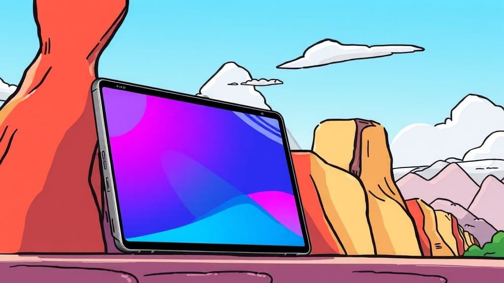 갤럭시탭 S10 FE WiFi 완벽 분석: 스펙, 디자인, 성능, 경쟁 모델 비교 & 구매 가이드 2 디자인 및 휴대성 (cartoon 스타일)