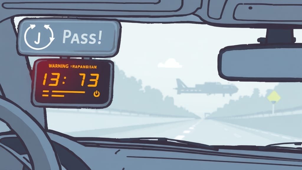 하이패스 오류 완벽 해결: 원인 분석부터 예방 꿀팁까지! 5 배터리 문제 해결 (illustration 스타일)