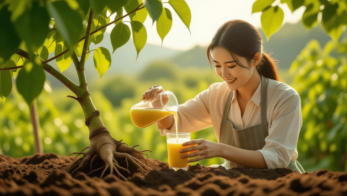 칡즙 효능: 갱년기 완화부터 남성 건강까지! 섭취 시 주의사항 & 좋은 칡즙 고르는 법 1 🌿 칡즙, 무엇인가요?