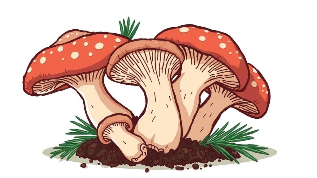 송이버섯 완벽 보관법: 신선도 유지, 냉장/냉동, 손질법 & 활용 요리 A to Z 2 냉장 보관, 온도와 습도가 핵심! (cartoon 스타일)