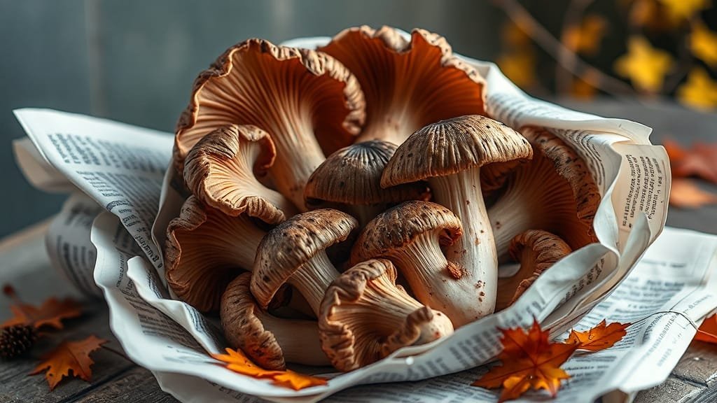 송이버섯 완벽 보관법: 신선도 유지, 냉장/냉동, 손질법 & 활용 요리 A to Z 8 마무리 (realistic 스타일)