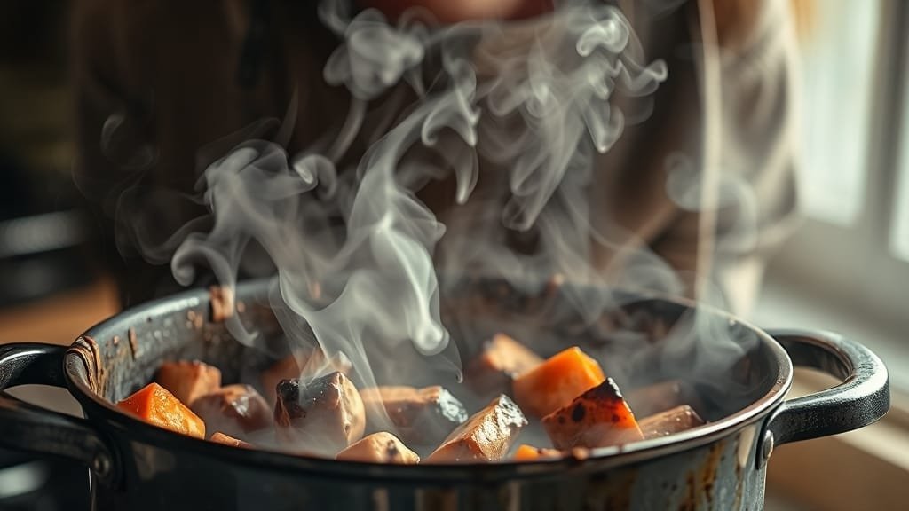 탄 냄비 닦는 법 A to Z: 베이킹소다, 과탄산소다 활용법 & 예방 꿀팁 1 탄 냄비, 왜 생기는 걸까? (realistic 스타일)