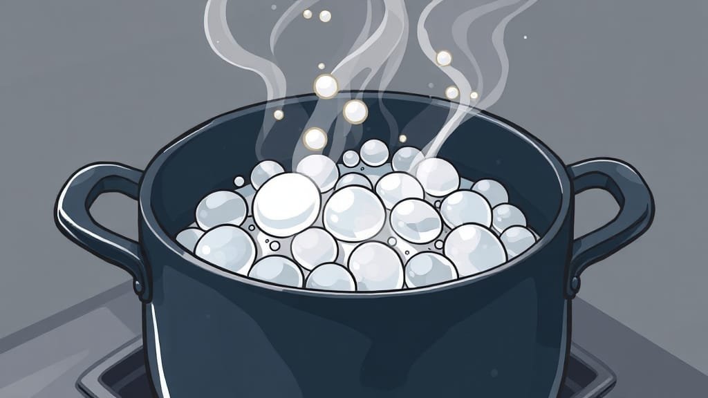 탄 냄비 닦는 법 A to Z: 베이킹소다, 과탄산소다 활용법 & 예방 꿀팁 4 식초와 베이킹소다 조합 (illustration 스타일)