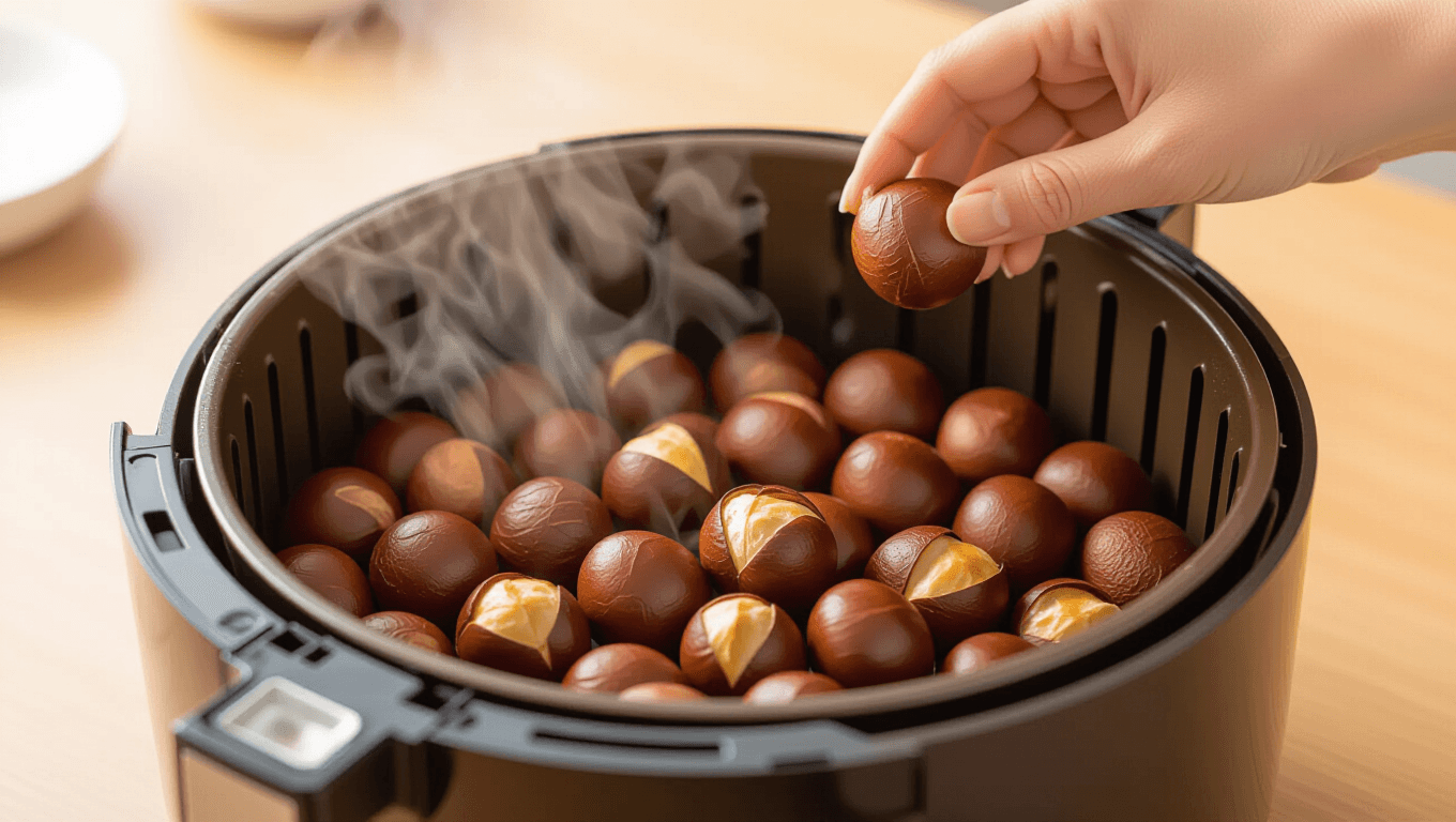 에어프라이어 군밤 완벽 가이드: 밤 선택부터 보관, 레시피 꿀팁 3 🔥 에어프라이어 군밤 굽기: 최적 온도 & 시간