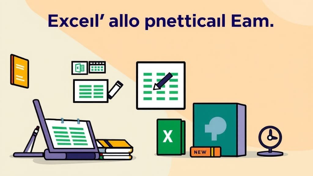 실기 시험 정보 (cartoon 스타일)