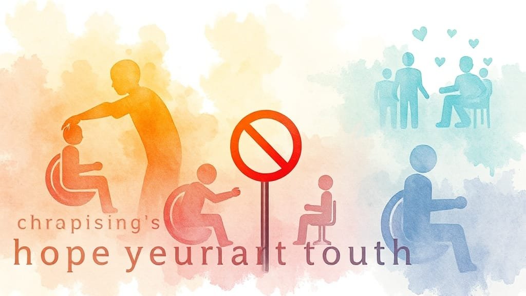 장애인식개선 교육 A to Z: 중요성, 법령, 유형별 차별 사례 완벽 분석 7 장애 유형별 특징 및 차별 사례 (watercolor 스타일)