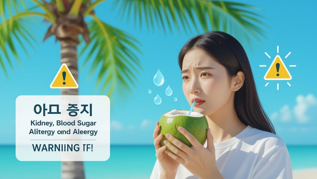 ⚠️ 코코넛워터, 섭취 전 꼭 확인하세요!