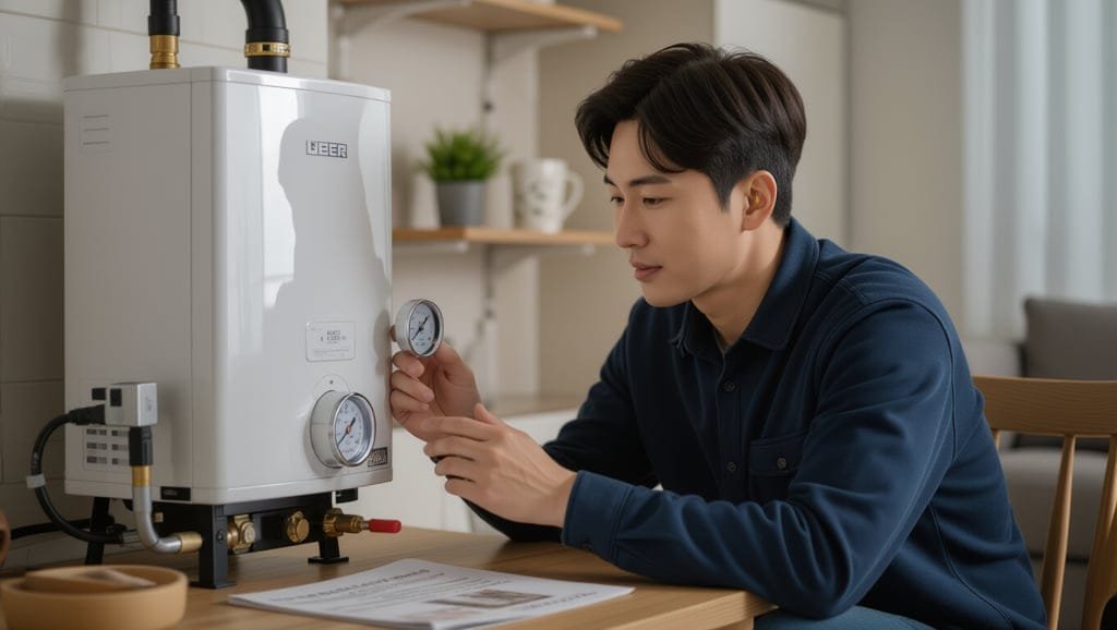 린나이 보일러 고장 해결: 증상별 원인, 에러코드 자가 진단 및 응급조치 3 📝 온수/난방 문제 발생 시 점검 사항