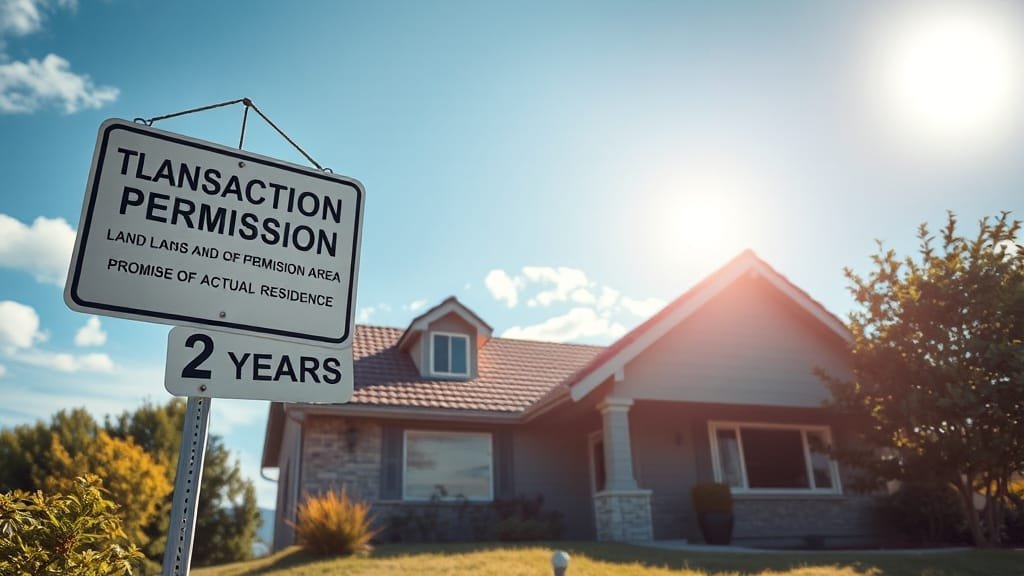 심사 기준 및 실거주 의무 (realistic 스타일)