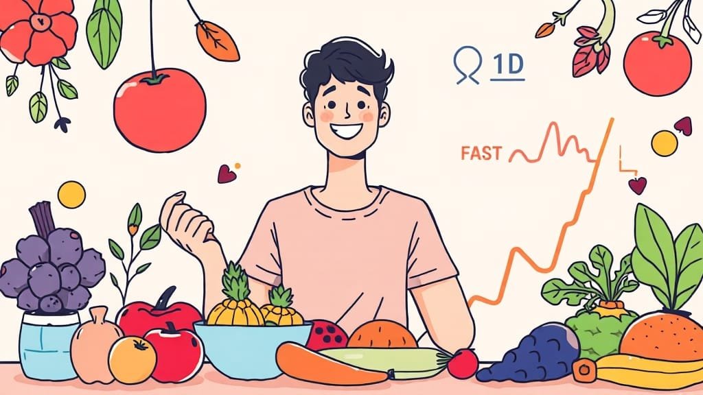 혈당 스파이크 A to Z: 원인, 위험, 식습관, 관리법, 당뇨병 환자 가이드 8 마무리 (illustration 스타일)