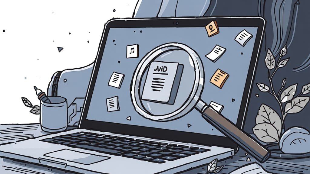 삭제 파일, 복구 가능성은? (illustration 스타일)