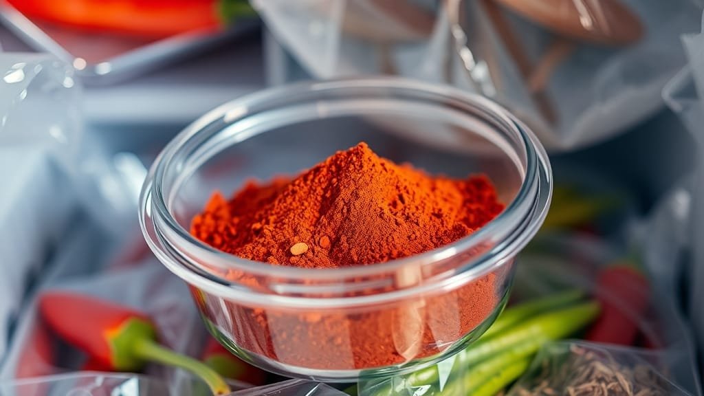 냉동 보관의 장점과 주의점 (realistic 스타일)