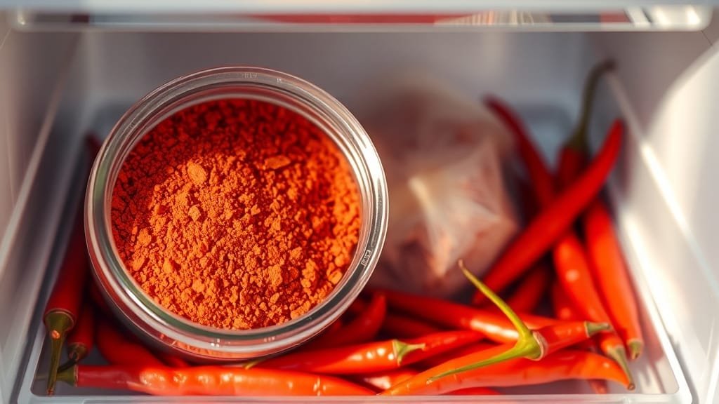 냉장 보관, 맛과 색 유지법 (realistic 스타일)