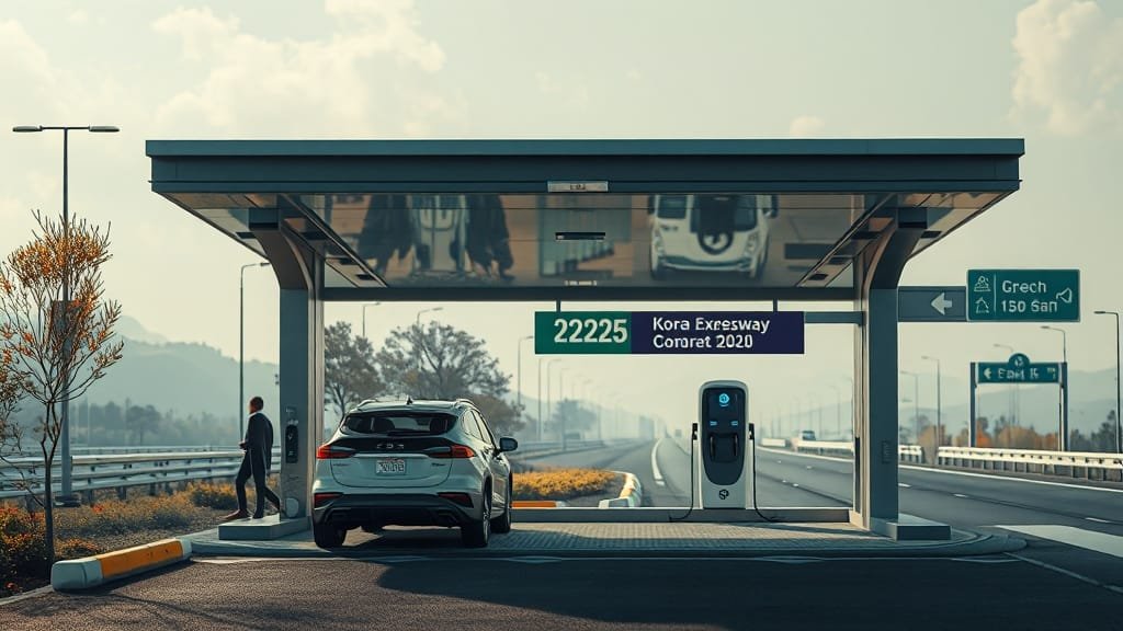 2025 고속도로 휴게소 정비소 완벽 가이드: 이용법, 고장 대처, 2차사고 예방 2 2025년, 휴게소 정비소 변화는? (realistic 스타일)