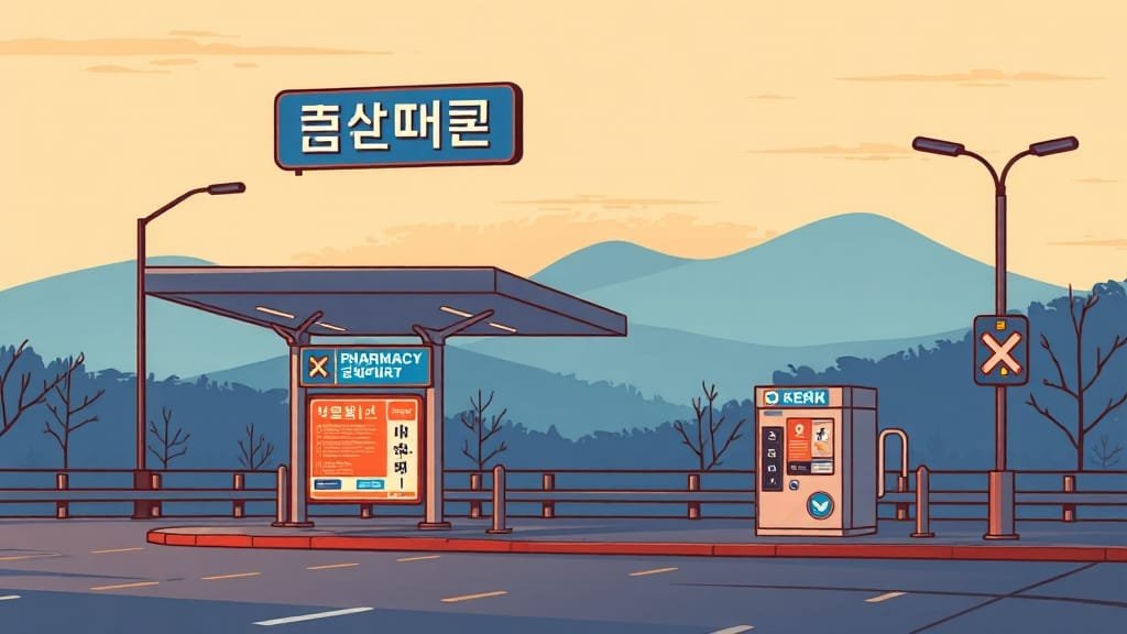 2025 고속도로 휴게소 정비소 완벽 가이드: 이용법, 고장 대처, 2차사고 예방 7 휴게소 편의시설, 쉽게 확인하세요! (illustration 스타일)