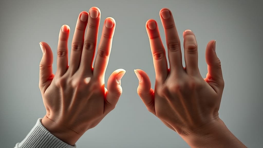 손 저림 원인부터 예방까지: 목디스크, 손목터널증후군 자가진단 & 완화법 4 손목터널증후군 자가 진단법 (팅겔 테스트) (realistic 스타일)