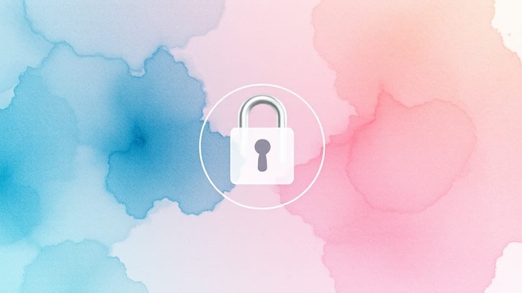 아이폰 추가 보안 설정 (watercolor 스타일)