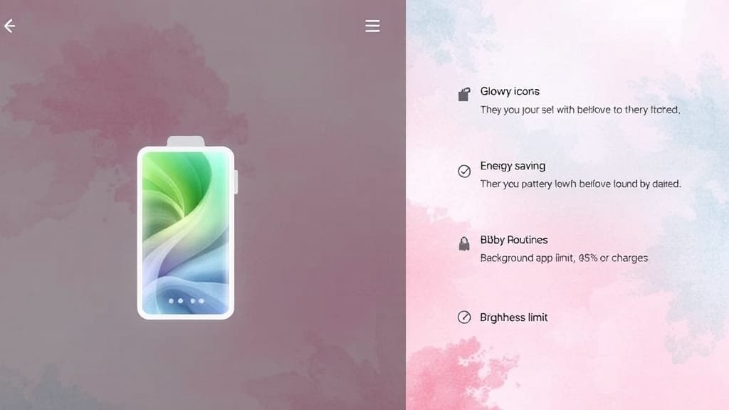 갤럭시탭 S6 숨겨진 꿀팁 대방출: 활용법부터 보안까지 완전 정복! 5 배터리 관리 비법 (watercolor 스타일)