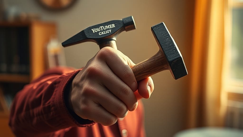 유튜브 저작권 침해 신고 절차 (realistic 스타일)