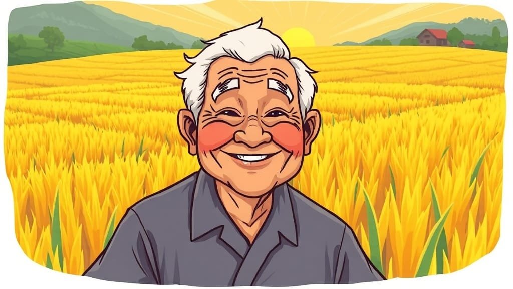 농지연금, 무엇일까요? (cartoon 스타일)