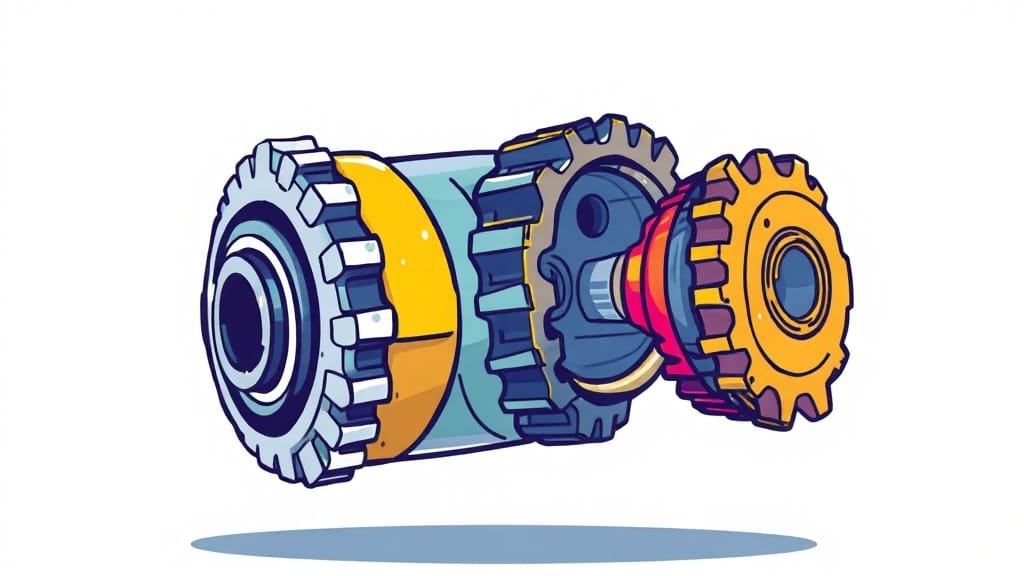 디아이씨(DIC) 주가 전망: 로봇 감속기 성장 모멘텀 집중 분석 6 산업 동향 및 경쟁사 비교 분석 (cartoon 스타일)