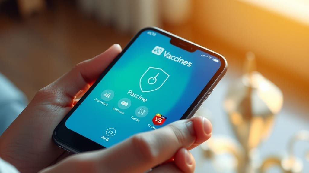 스마트폰 백도어 감염 증상과 예방: 보안 설정 강화 A to Z 5 백신 프로그램, 필수 설치! (realistic 스타일)