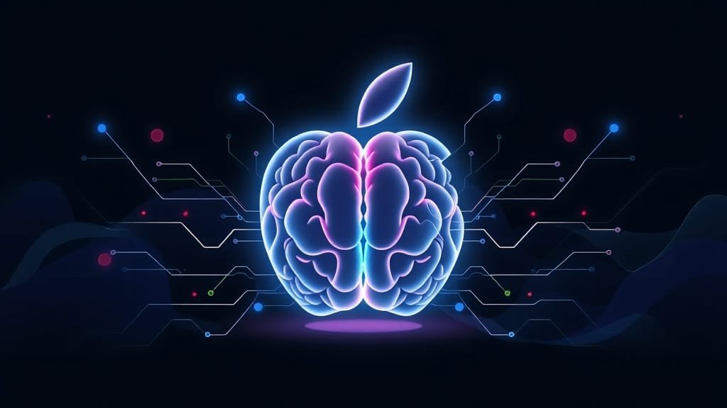 제미나이 기반 시리 작동 방식 (illustration 스타일)