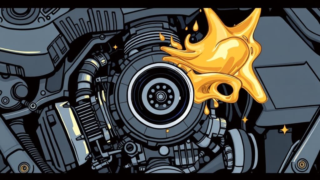 코나 1.6 터보 엔진오일 감소 문제 완벽 분석: 원인, 해결책 총정리 1 엔진오일 감소 원인과 해결책 (illustration 스타일)