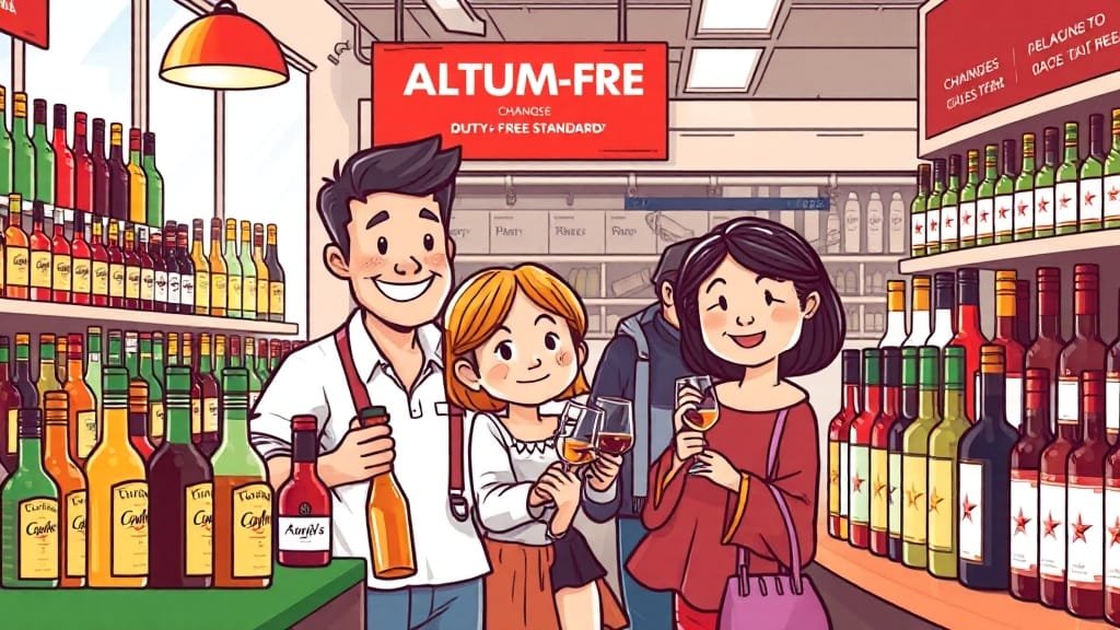 주류 면세 기준 최신 정보 (cartoon 스타일)