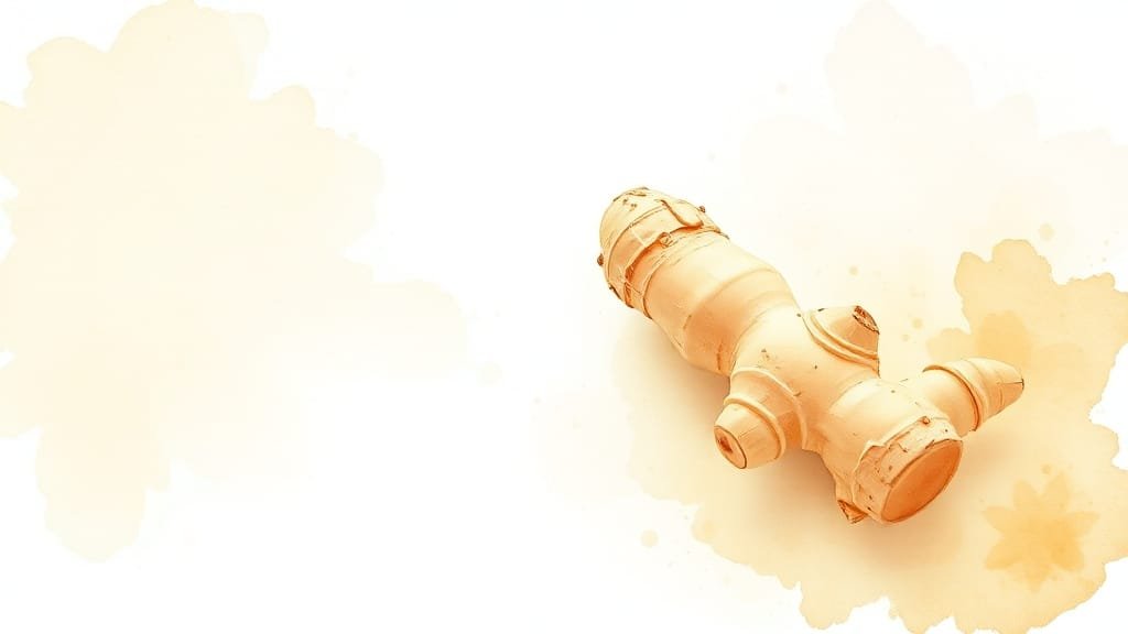 좋은 생강 고르는 법 (watercolor 스타일)