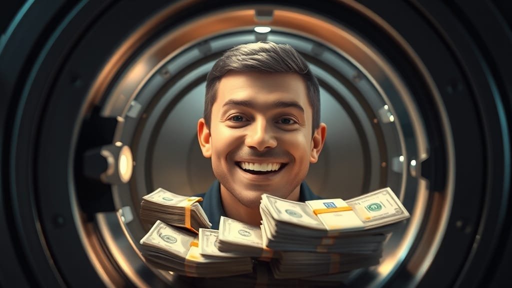 예금자 보호 및 안정성 (realistic 스타일)