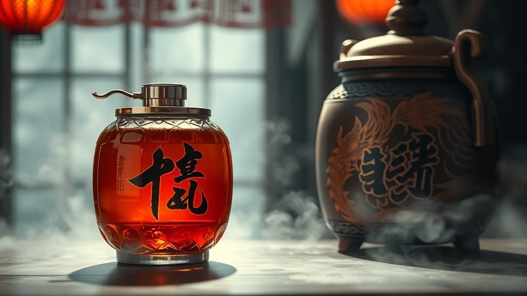 중국 4대 명주 완벽 가이드: 역사, 특징, 음용법, 구매 팁 총정리 5 시펑주: 봉황의 고향 (realistic 스타일)