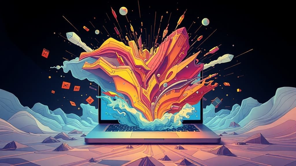 M5 맥북프로 심층 분석: 발열, 성능, 벤치마크, 사용자별 추천 완벽 가이드 4 GPU 성능 벤치마크 비교 (illustration 스타일)