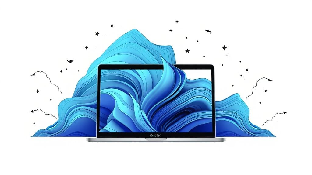 M5 맥북프로 심층 분석: 발열, 성능, 벤치마크, 사용자별 추천 완벽 가이드 5 SSD 속도 및 메모리 성능 비교 (illustration 스타일)