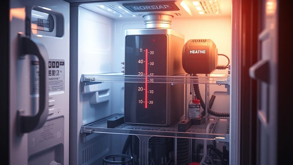 미니 냉장고 컴프레서 문제 해결 : 작동 원리부터 전기 요금 절약 팁까지 2 정상적인 작동 주기 파악하기 (realistic 스타일)