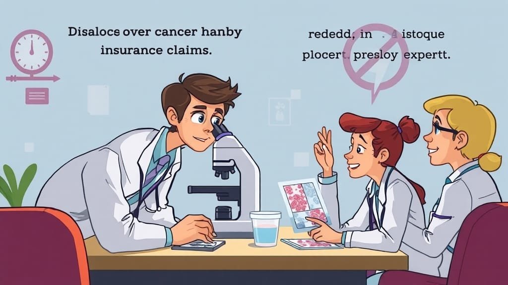 D코드 C코드 암보험금: 인정 기준, 분쟁 해결, 전문가 도움까지 5 보험금 분쟁, 어떻게 대처해야 할까? (cartoon 스타일)