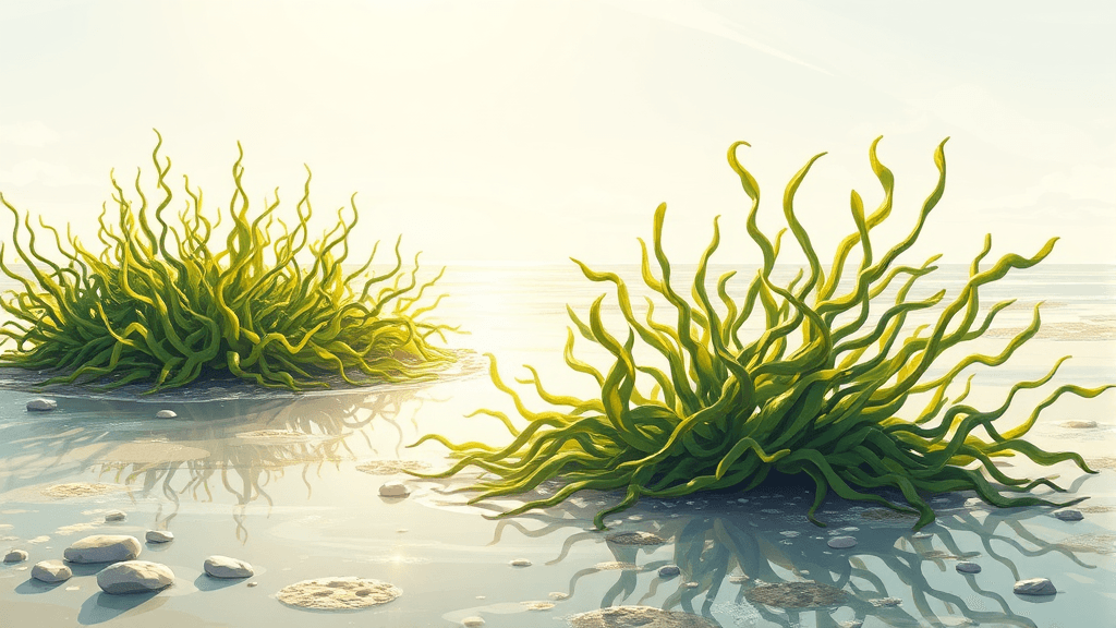 감태 효능부터 부작용, 섭취량, 고르는 법까지 완벽 정리! 1 감태란 무엇일까요? (illustration 스타일)