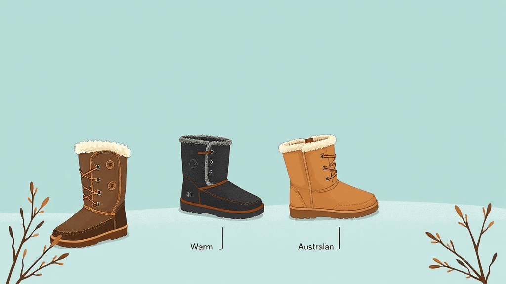 어그 부츠 완벽 가이드: 호주 vs 미국 UGG 비교, 선택부터 관리까지! 5 어그 부츠 브랜드별 특징은? (illustration 스타일)