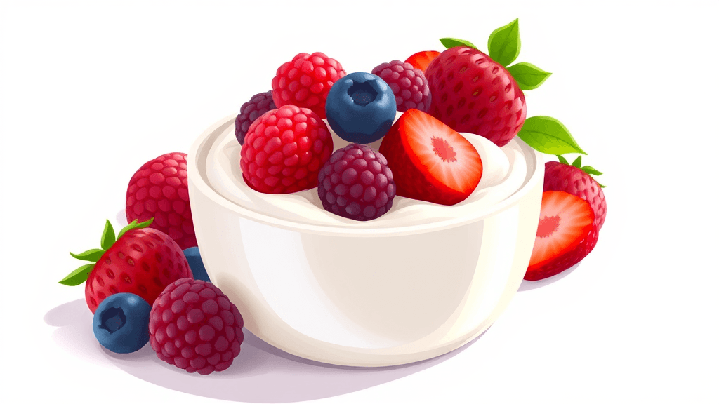 그릭요거트 효능부터 부작용, 맛있게 먹는 법 & 일반 요거트 차이 완벽 정리 2 그릭요거트, 왜 이렇게 좋을까요? (illustration 스타일)