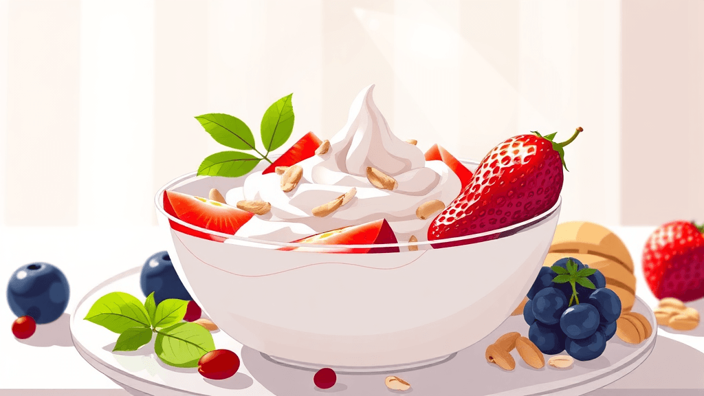 그릭요거트 효능부터 부작용, 맛있게 먹는 법 & 일반 요거트 차이 완벽 정리 3 하루에 얼마나 먹어야 좋을까요? (illustration 스타일)