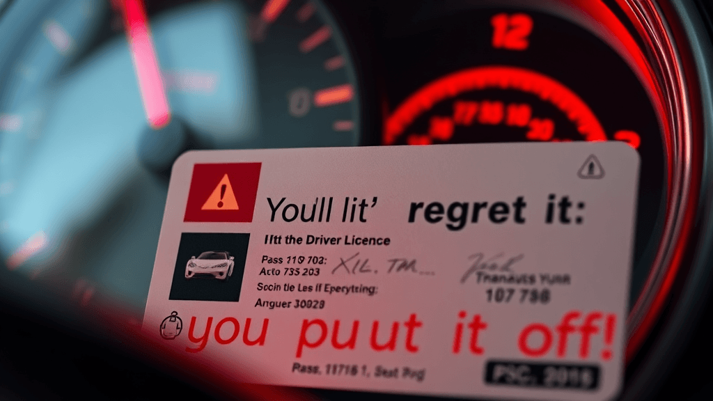 갱신 기간 초과 시 불이익 및 대처 (realistic 스타일)