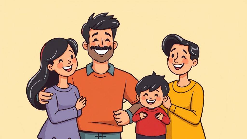 한부모가족 지원 정책 변화 (cartoon 스타일)