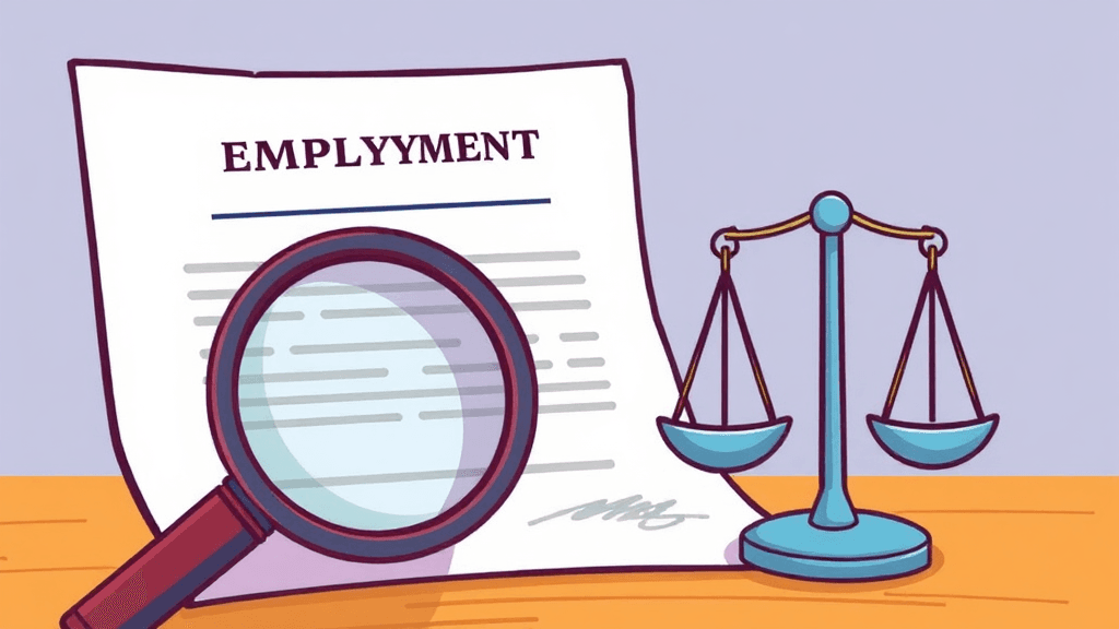 수습 기간 완벽 가이드: 권리, 임금, 해고 조건, 근로계약서 작성법 3 수습 기간 명시의 법적 요건 (cartoon 스타일)